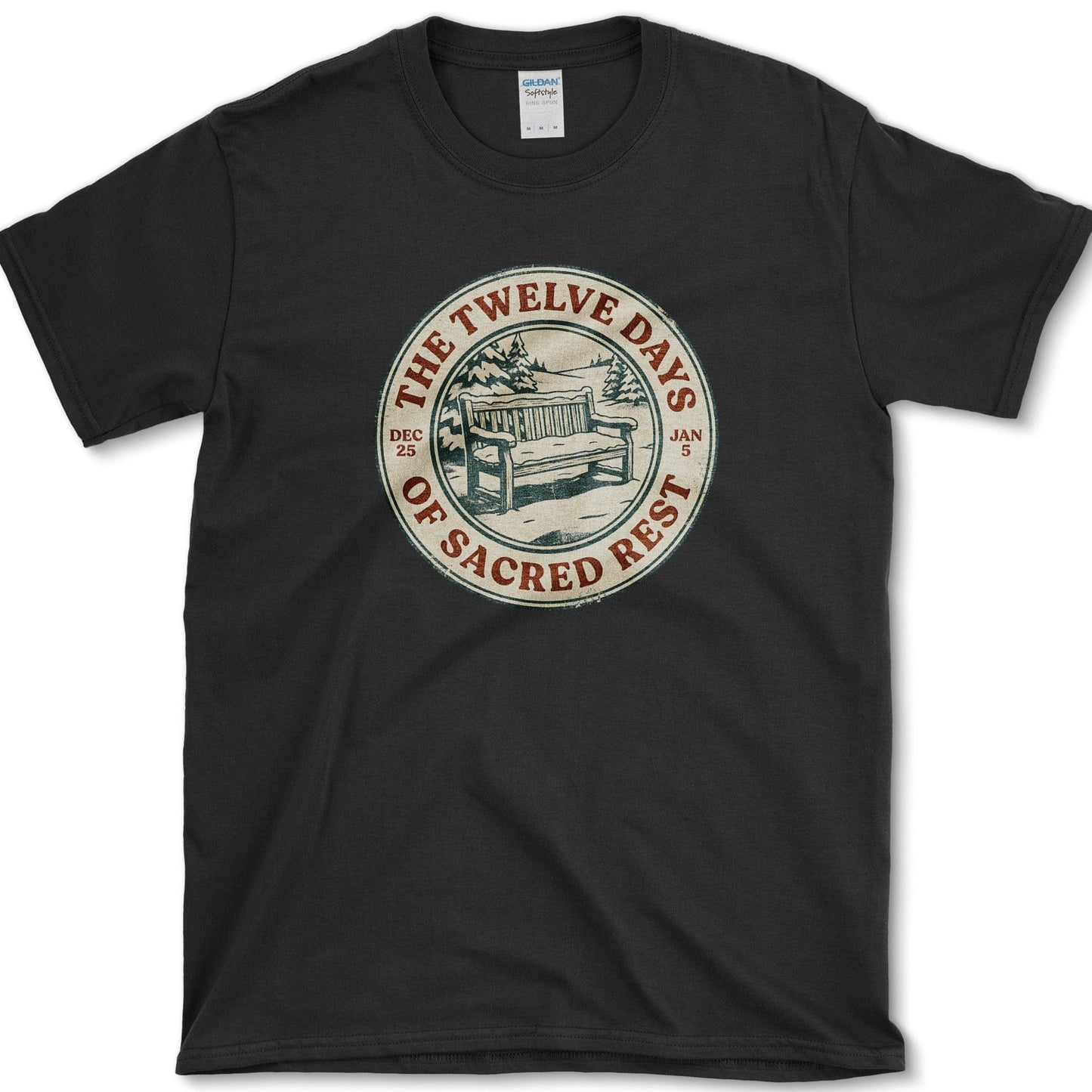 12 Days of Sacred Rest T-Shirt S / Black Physical Item