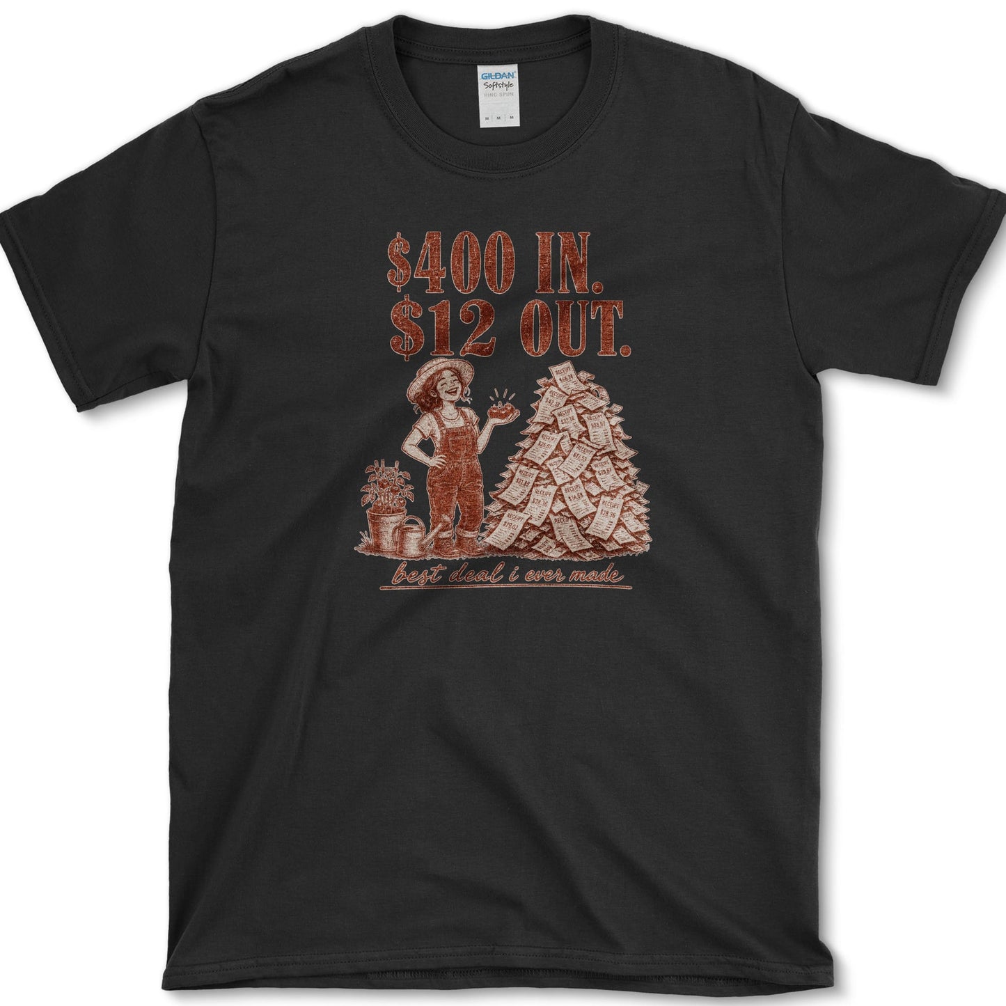 400 In 12 Out T-Shirt S / Black Essential Tees
