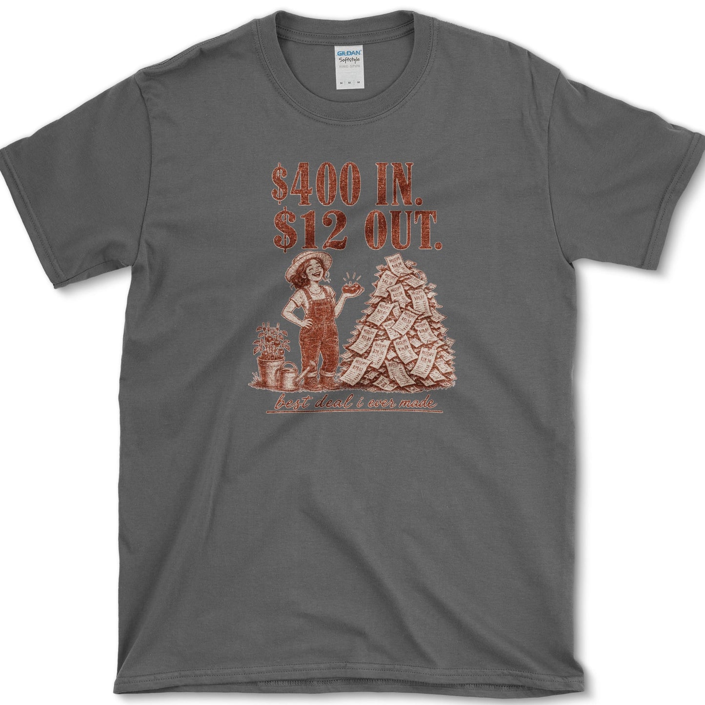 400 In 12 Out T-Shirt S / Dark Heather Essential Tees