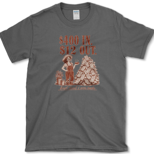 400 In 12 Out T-Shirt S / Dark Heather Essential Tees