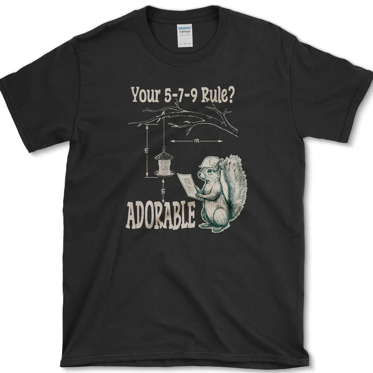 5-7-9 Rule Adorable T-Shirt Black / S Essential Tees