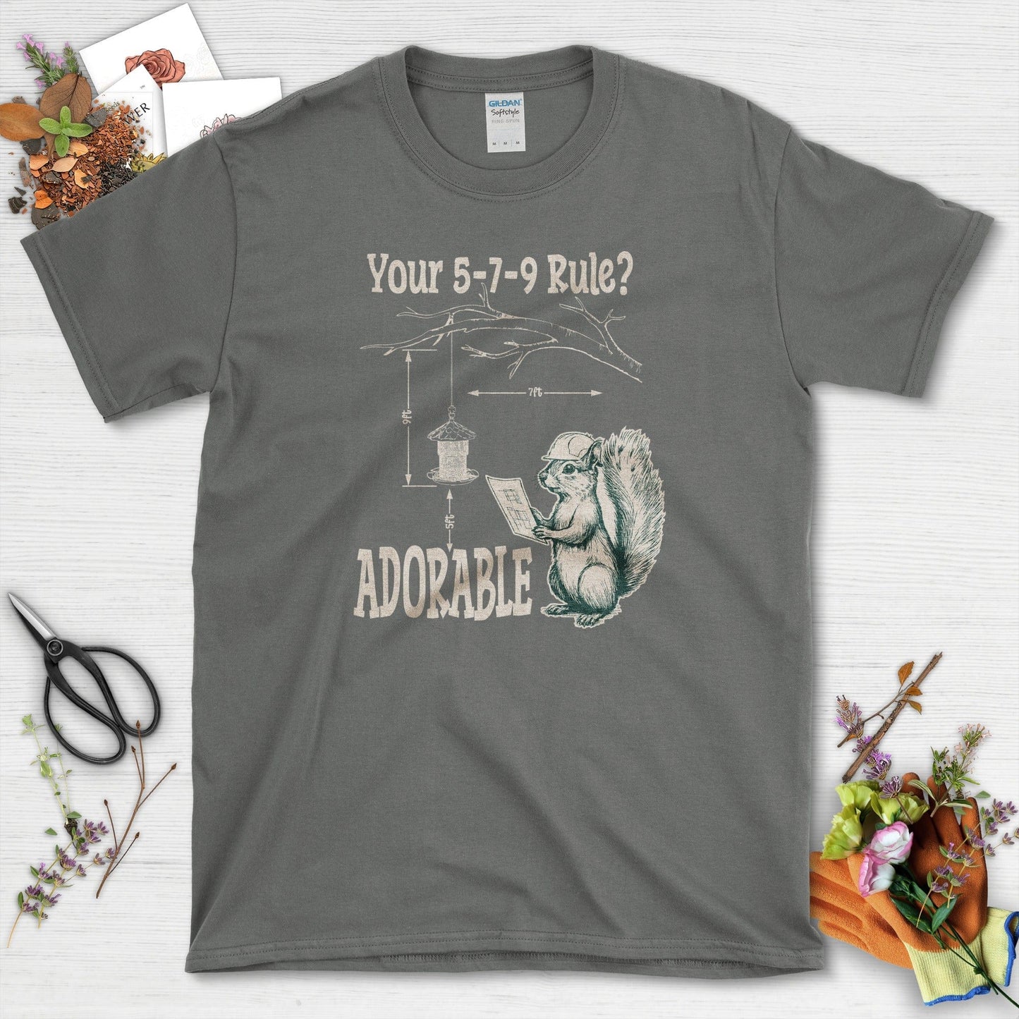 5-7-9 Rule Adorable T-Shirt Charcoal / S T-Shirt
