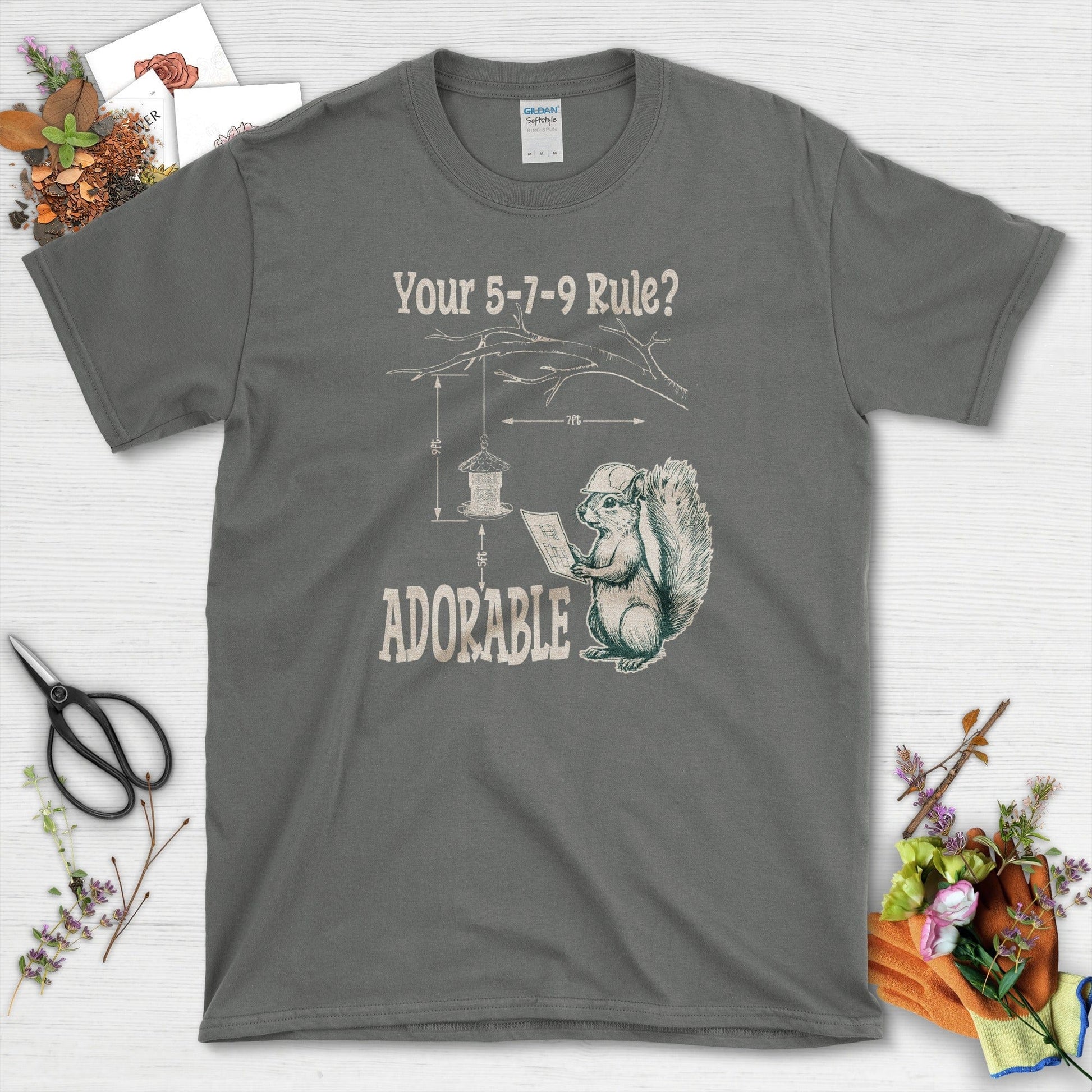 5-7-9 Rule Adorable T-Shirt Charcoal / S T-Shirt