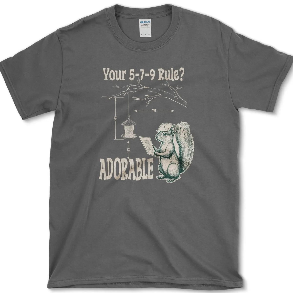 5-7-9 Rule Adorable T-Shirt Dark Heather / S Essential Tees
