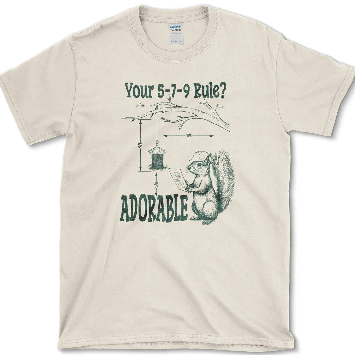 5-7-9 Rule Adorable T-Shirt Natural / S Essential Tees