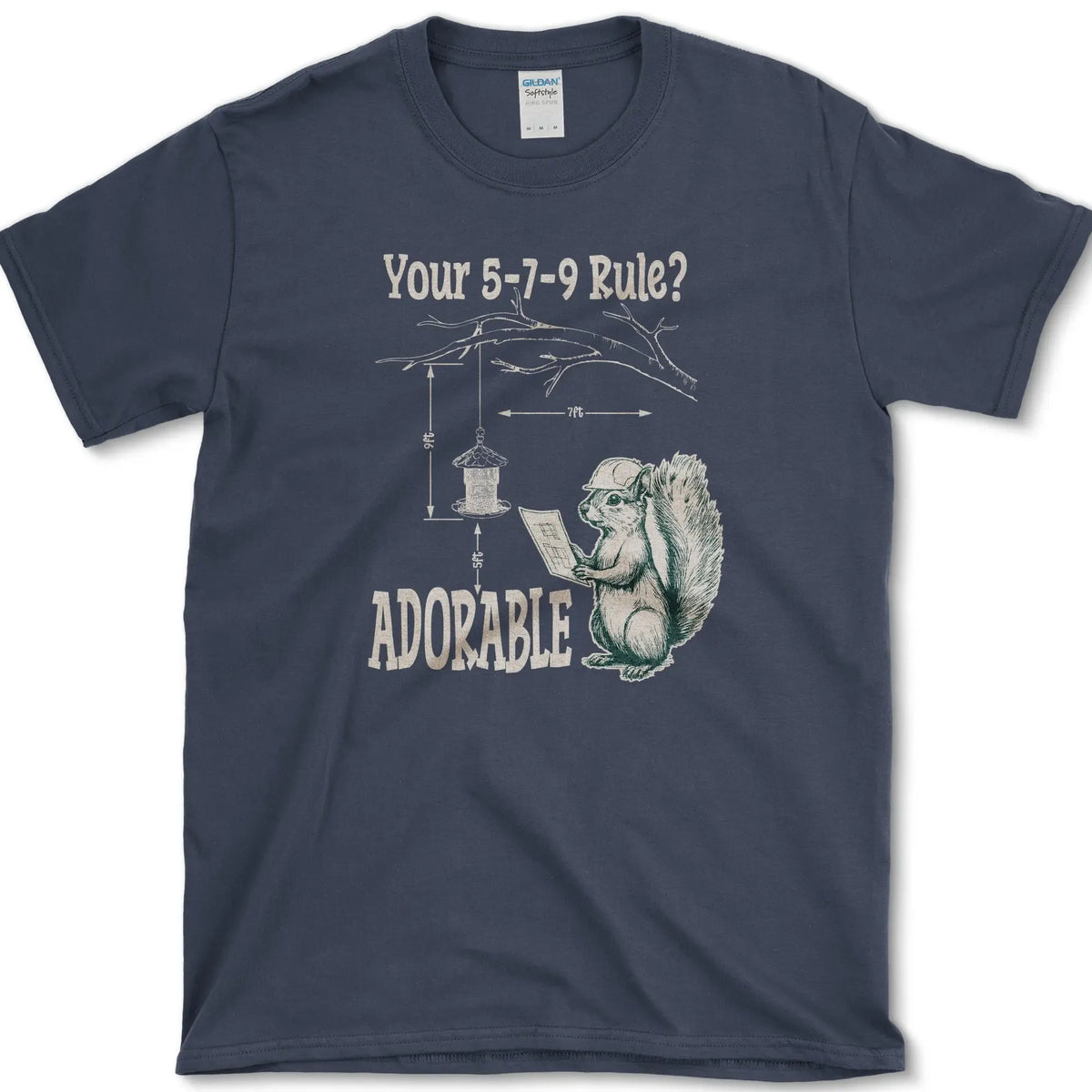 5-7-9 Rule Adorable T-Shirt Navy / S Essential Tees