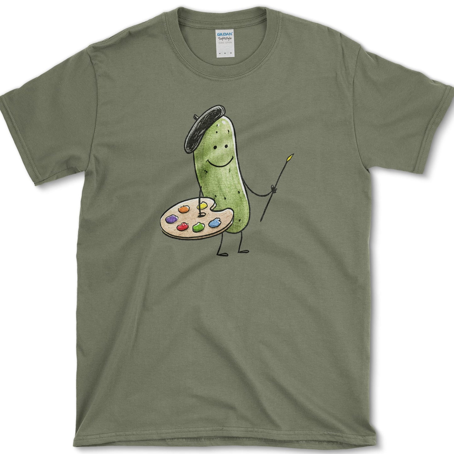 Pickle Artist design featuring pickle artwork on a t-shirt