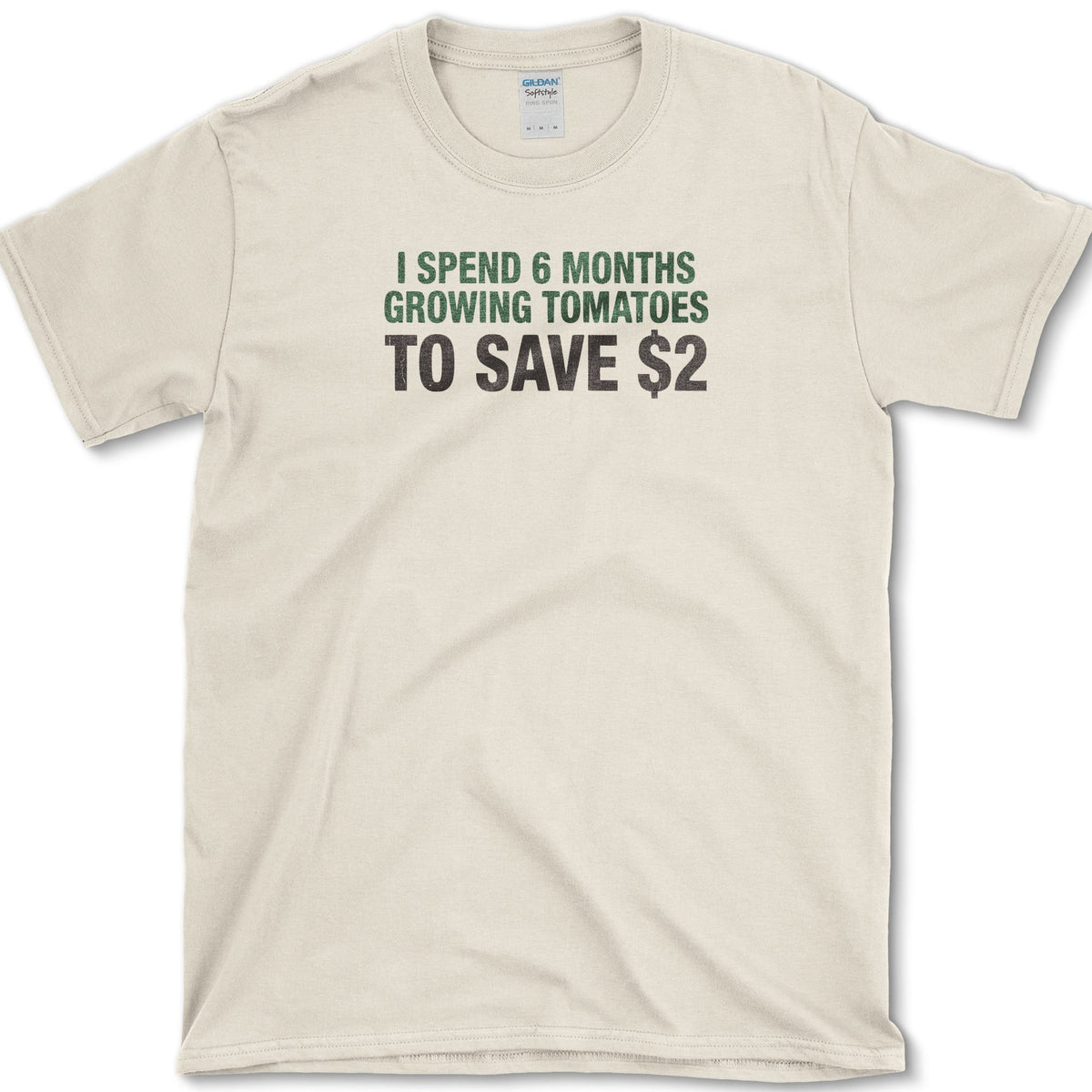 6 Months To Save $2 T-Shirt S / Natural Essential Tees