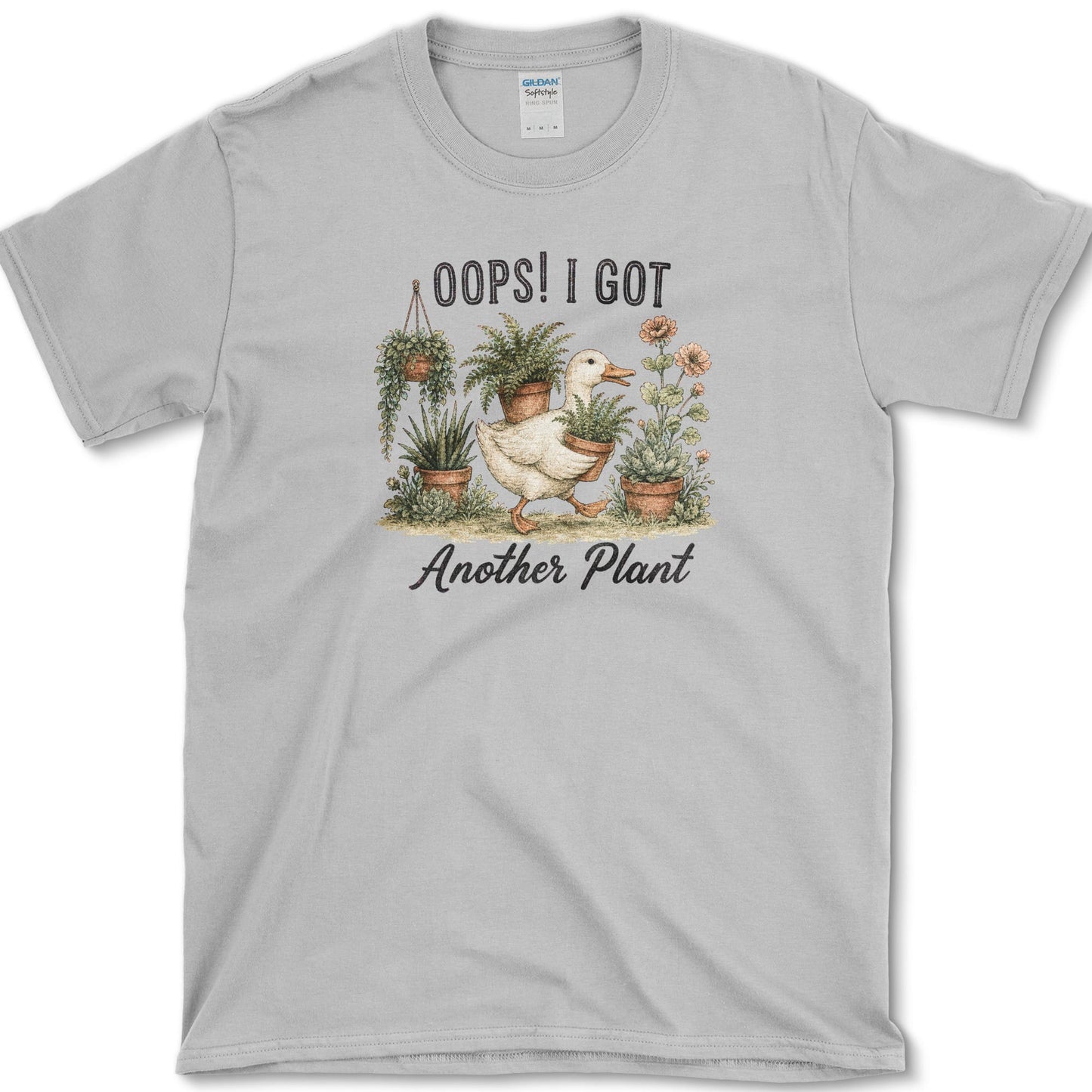 Oops Another Plant design featuring houseplant artwork on a t-shirt