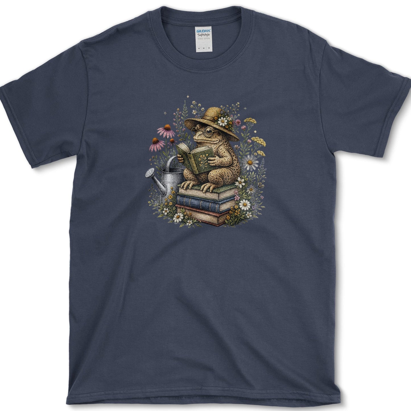 Wildflower Toad design featuring toad artwork on a t-shirt
