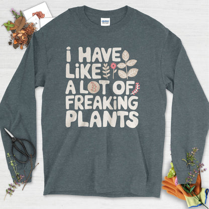 A Lot of Freaking Plants Long Sleeve Dark Heather / S Physical Item