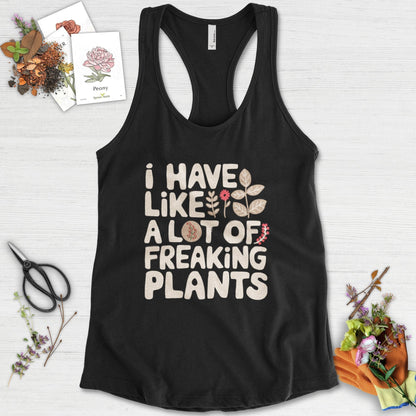A Lot of Freaking Plants Racerback Racerback / XS / Black Physical Item