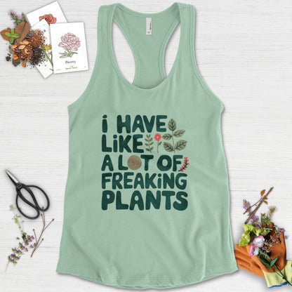A Lot of Freaking Plants Racerback Racerback / XS / Mint Physical Item