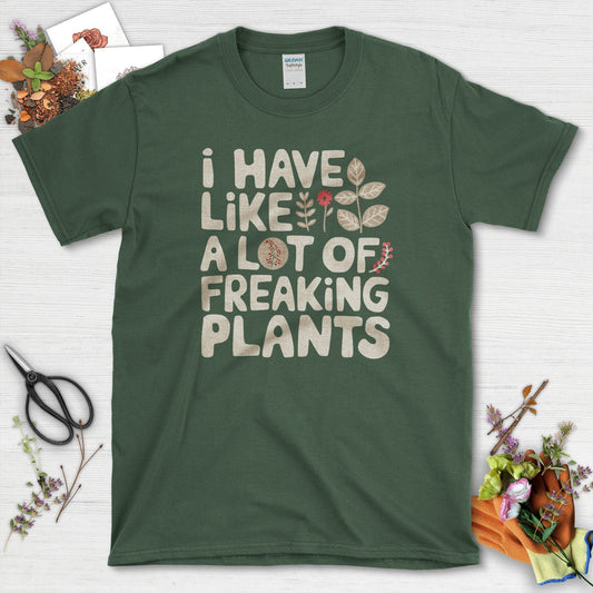A Lot of Freaking Plants Youth T-Shirt Youth T-Shirt / XS / Forest Green Physical Item