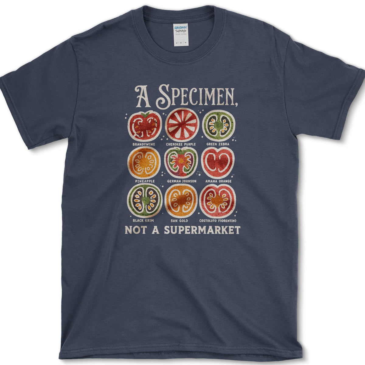 A Specimen Not a Supermarket T-Shirt S / Navy Essential Tees