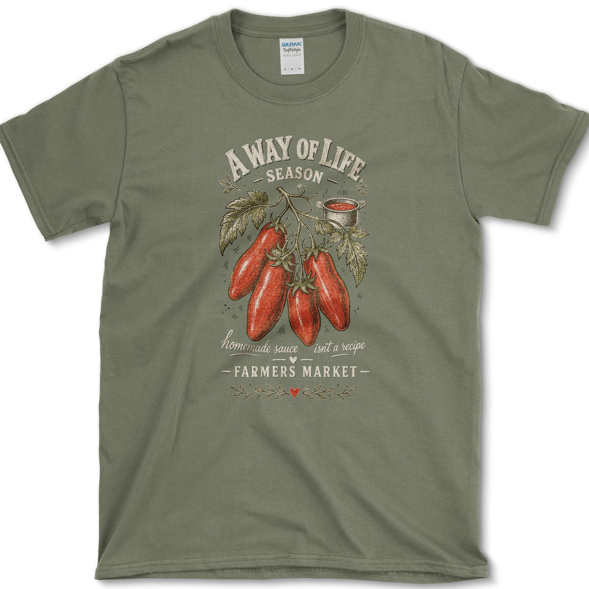 A Way Of Life T-Shirt S / Military Green Essential Tees