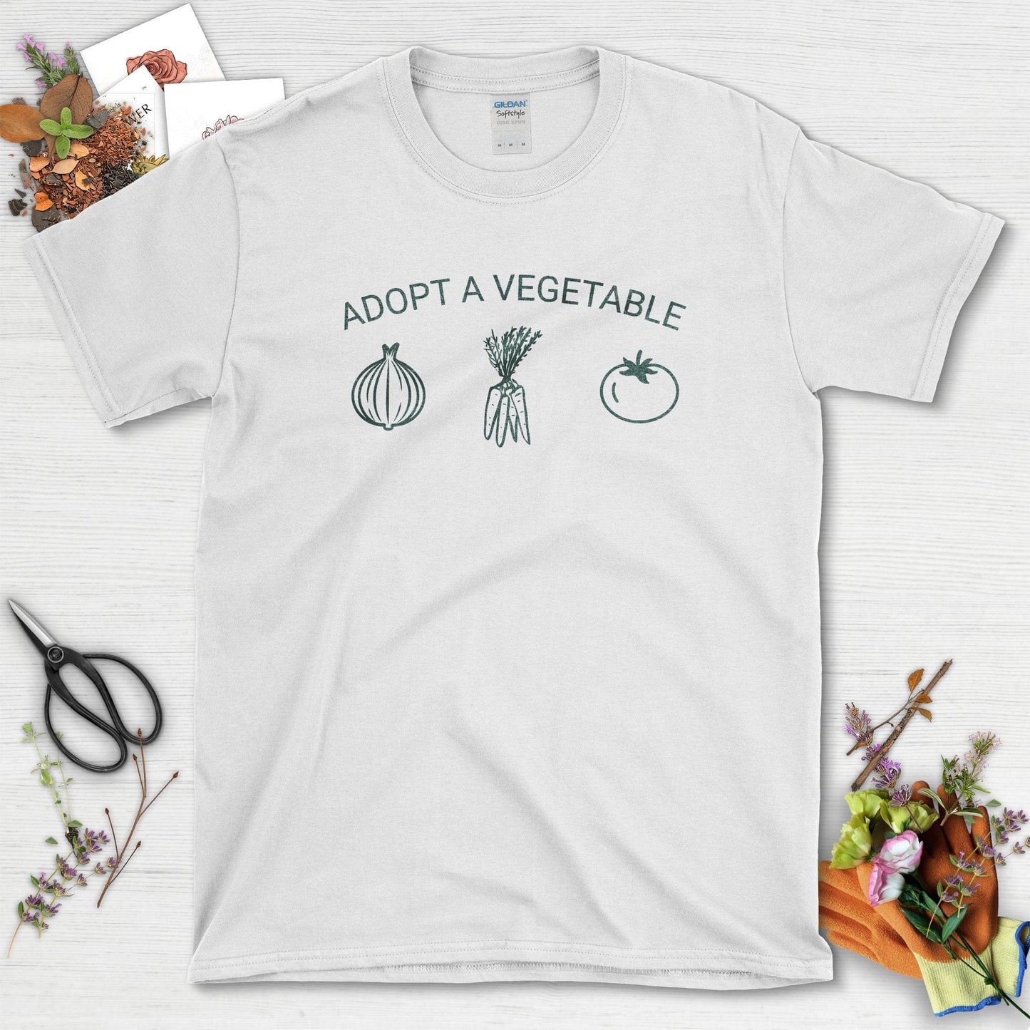 Adopt A Vegetable T-Shirt White / S T-Shirt