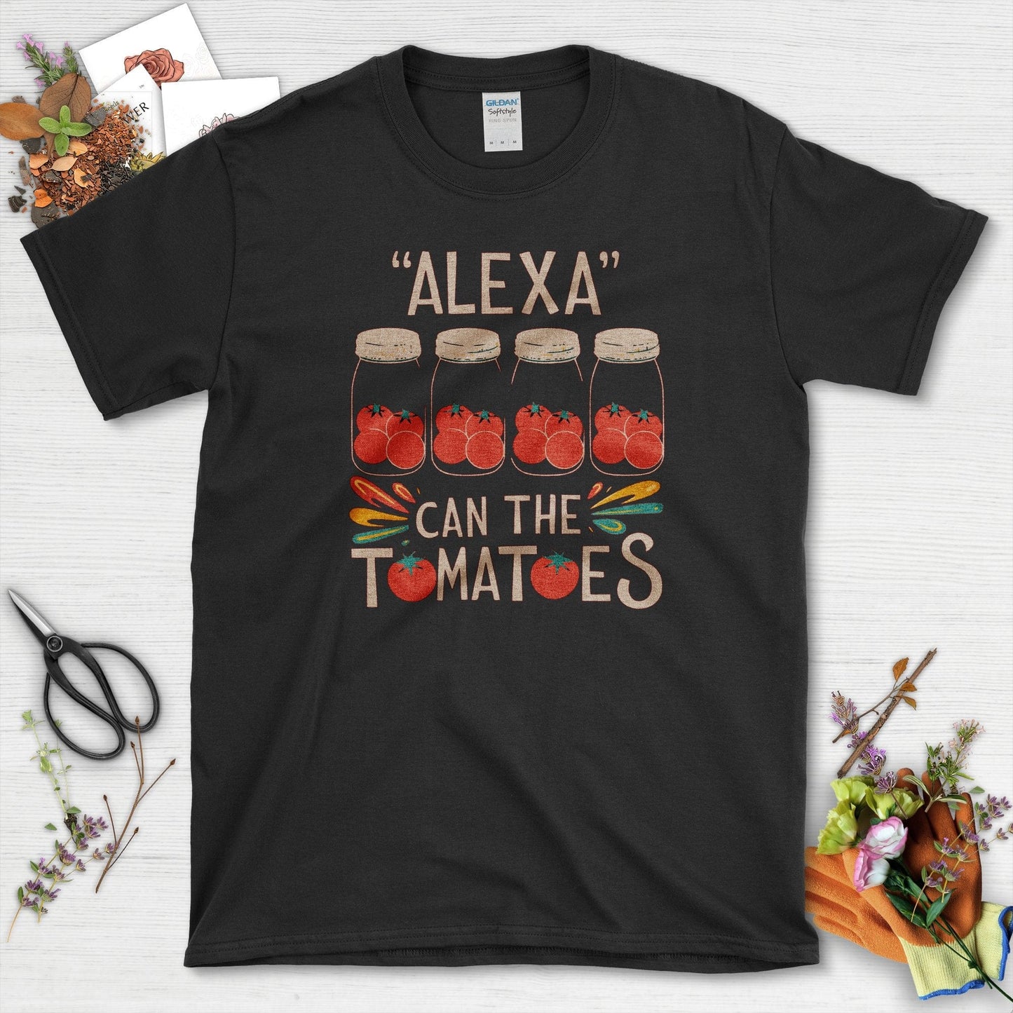 Alexa Can The Tomatoes T-Shirt Black / S T-Shirt