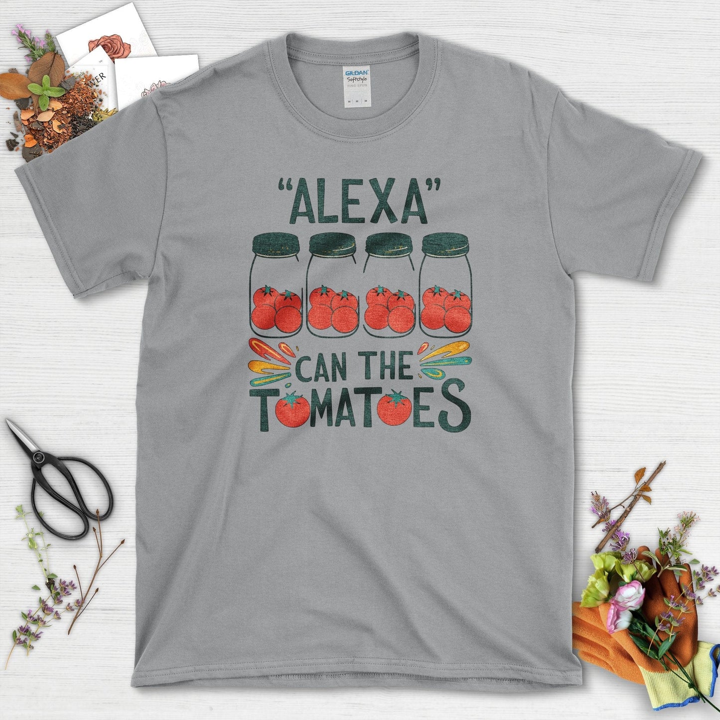 Alexa Can The Tomatoes T-Shirt Sport Grey / S T-Shirt