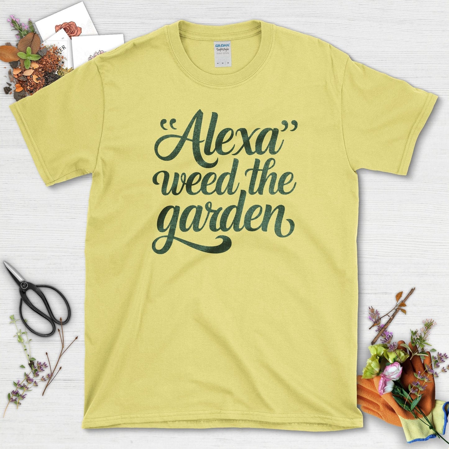 Alexa Weed The Garden T-Shirt T-Shirts / S / Cornsilk Physical Item