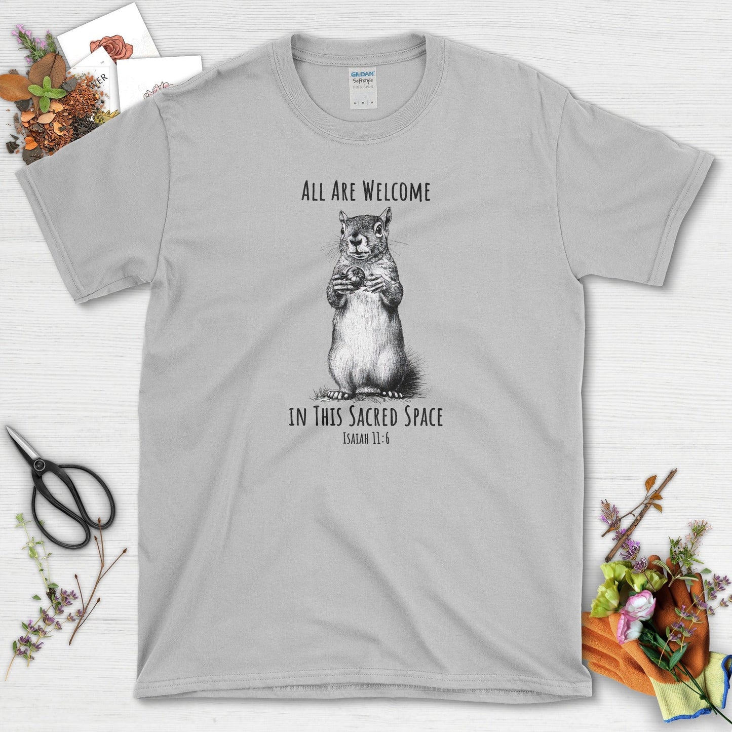All Are Welcome T-Shirt Essential Tees / S / Sport Grey Physical Item