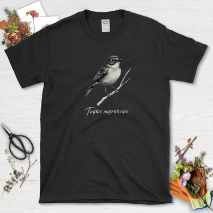 American Robin Bird Enthusiasts T-Shirt Black / S T-Shirt