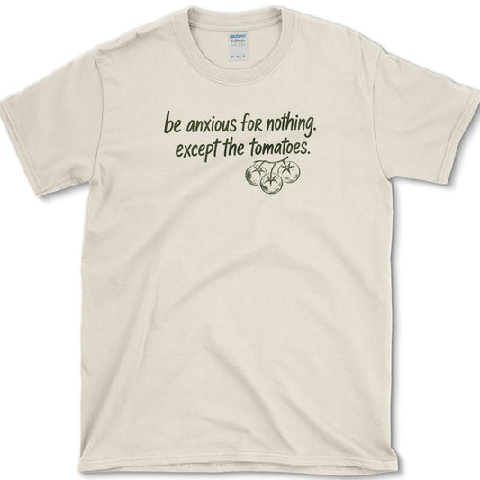 Anxious For Tomatoes T-Shirt Natural / S Essential Tees