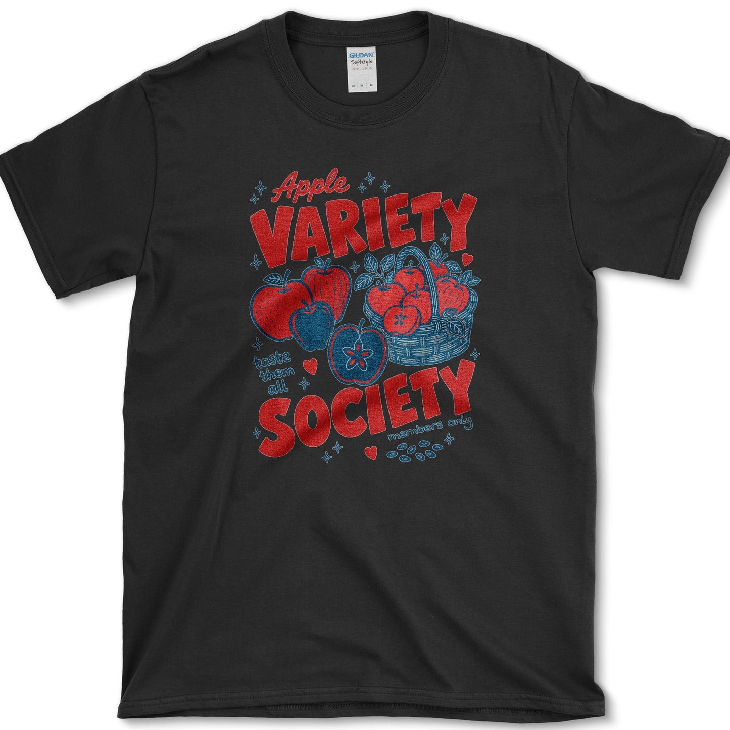 Apple Variety Society T-Shirt Black / S Essential Tees