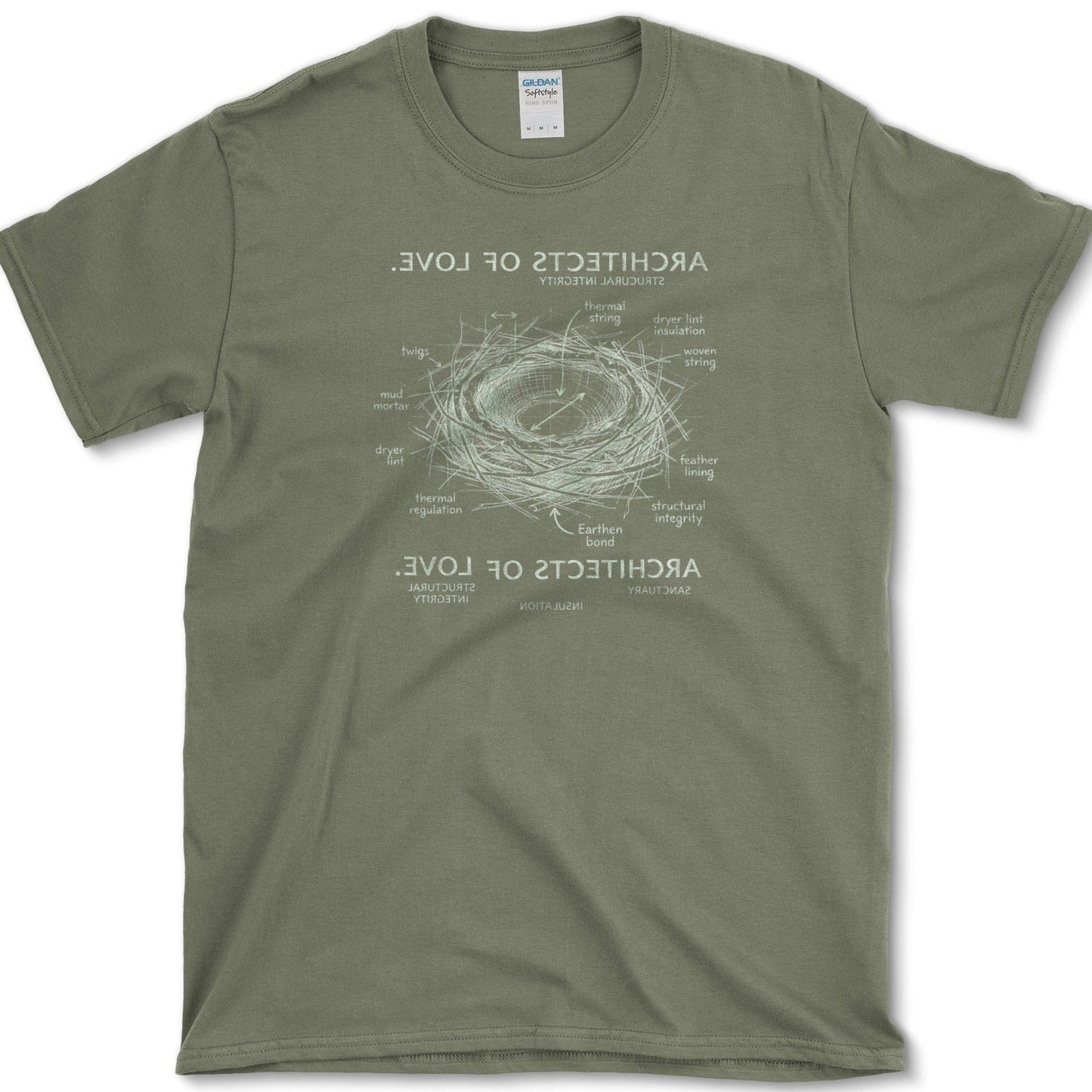 Architects of Love T-Shirt Essential Tees / S / Military Green Physical Item