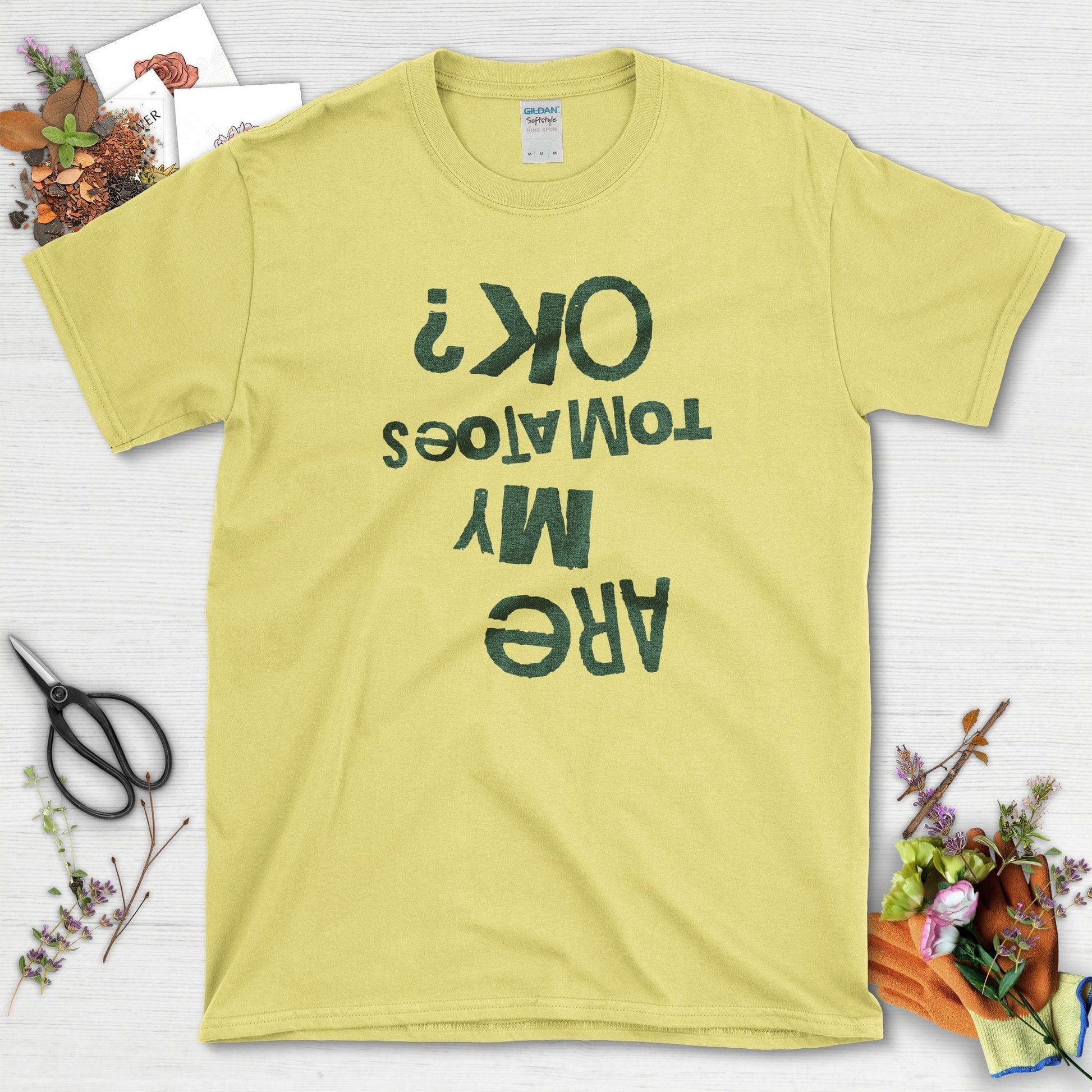Are My Tomatoes OK T-Shirt Cornsilk / S T-Shirt