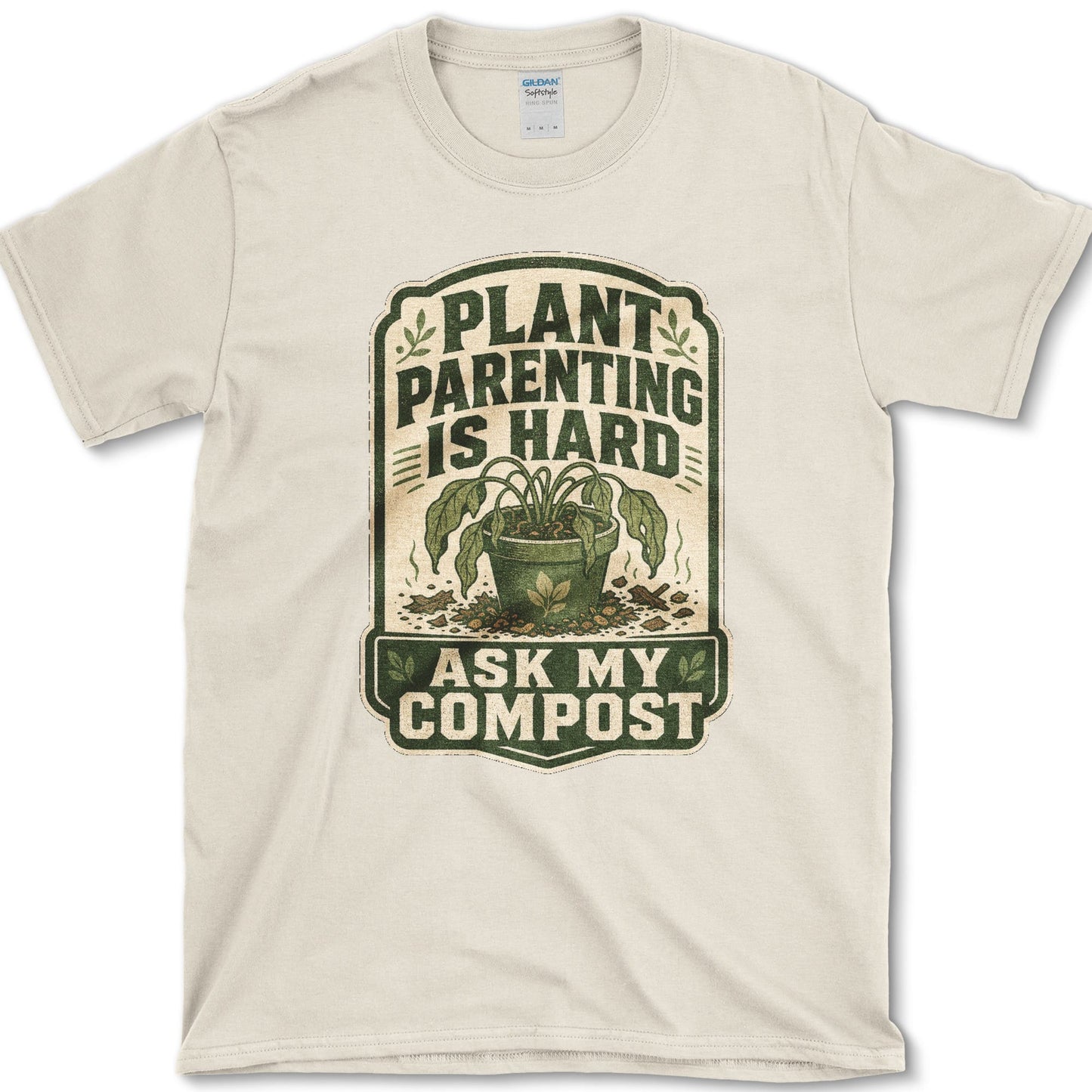 Ask My Compost T-Shirt S / Natural Essential Tees