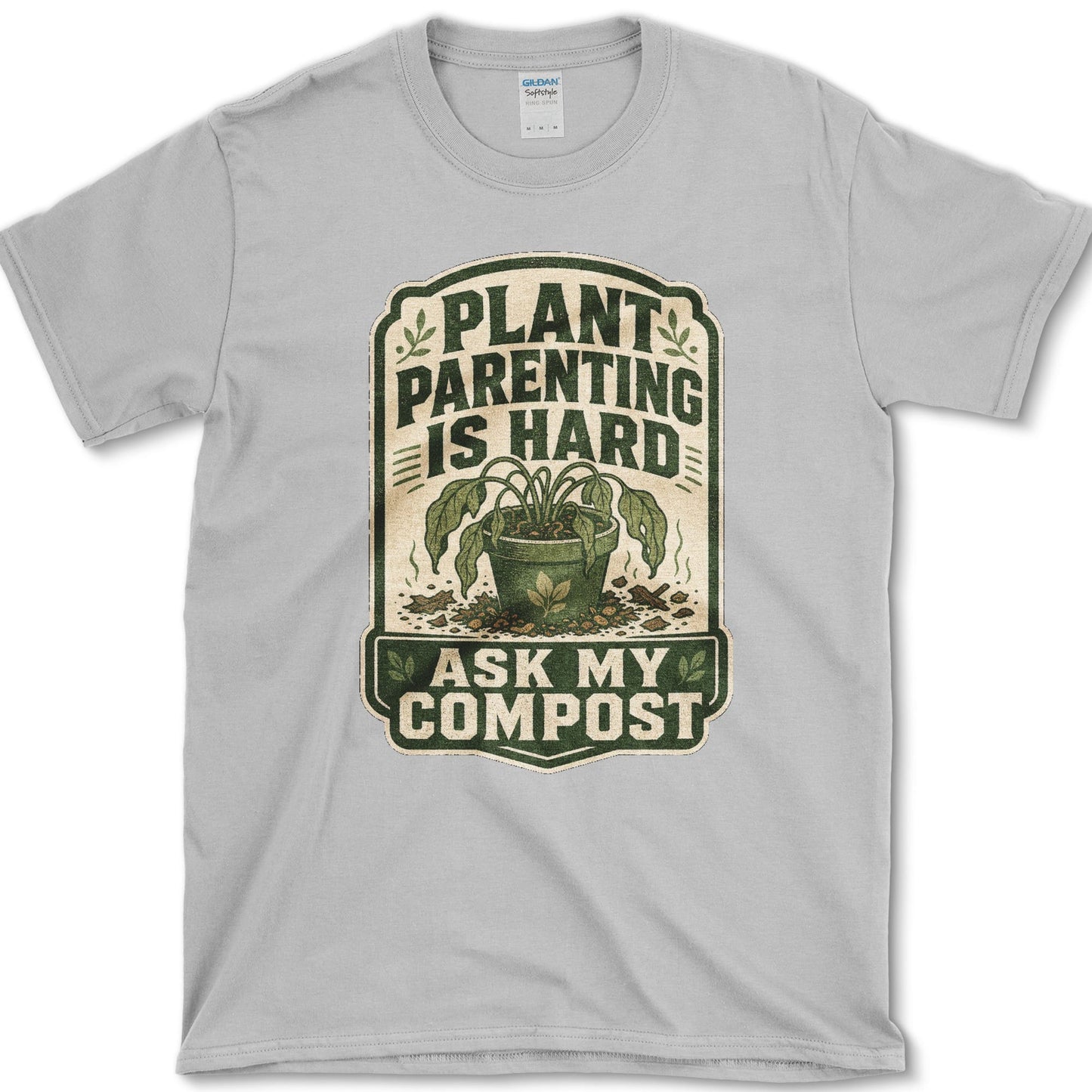 Ask My Compost T-Shirt S / Sport Grey Essential Tees