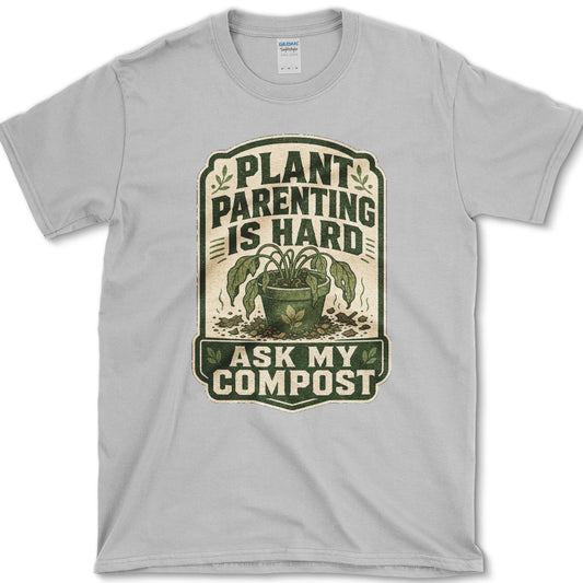 Ask My Compost T-Shirt S / Sport Grey Essential Tees