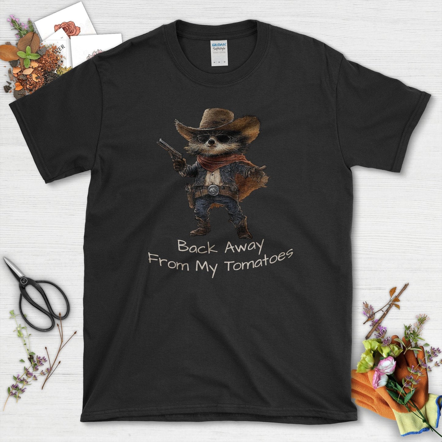 Back Away From My Tomatoes T-Shirt Black / S T-Shirt