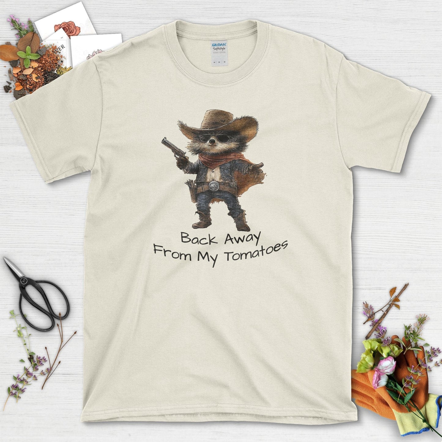 Back Away From My Tomatoes T-Shirt Natural / S T-Shirt