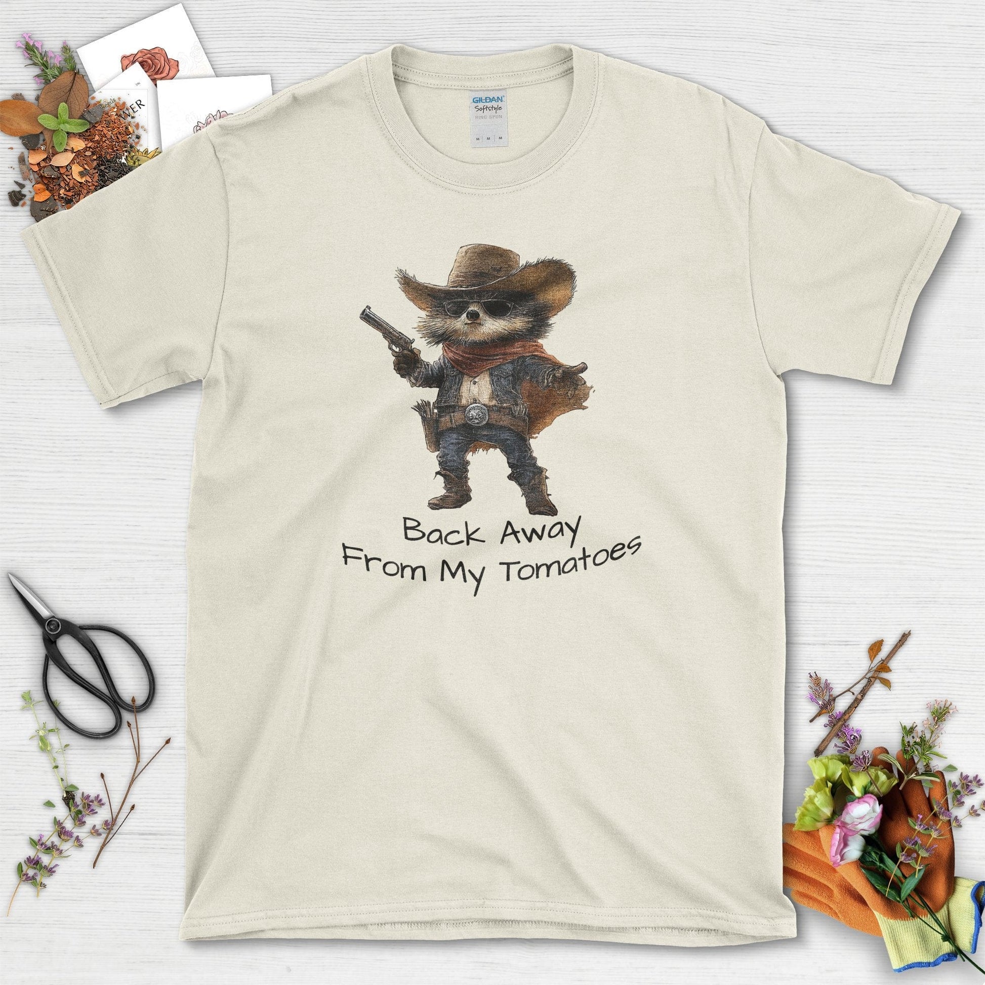 Back Away From My Tomatoes T-Shirt Natural / S T-Shirt