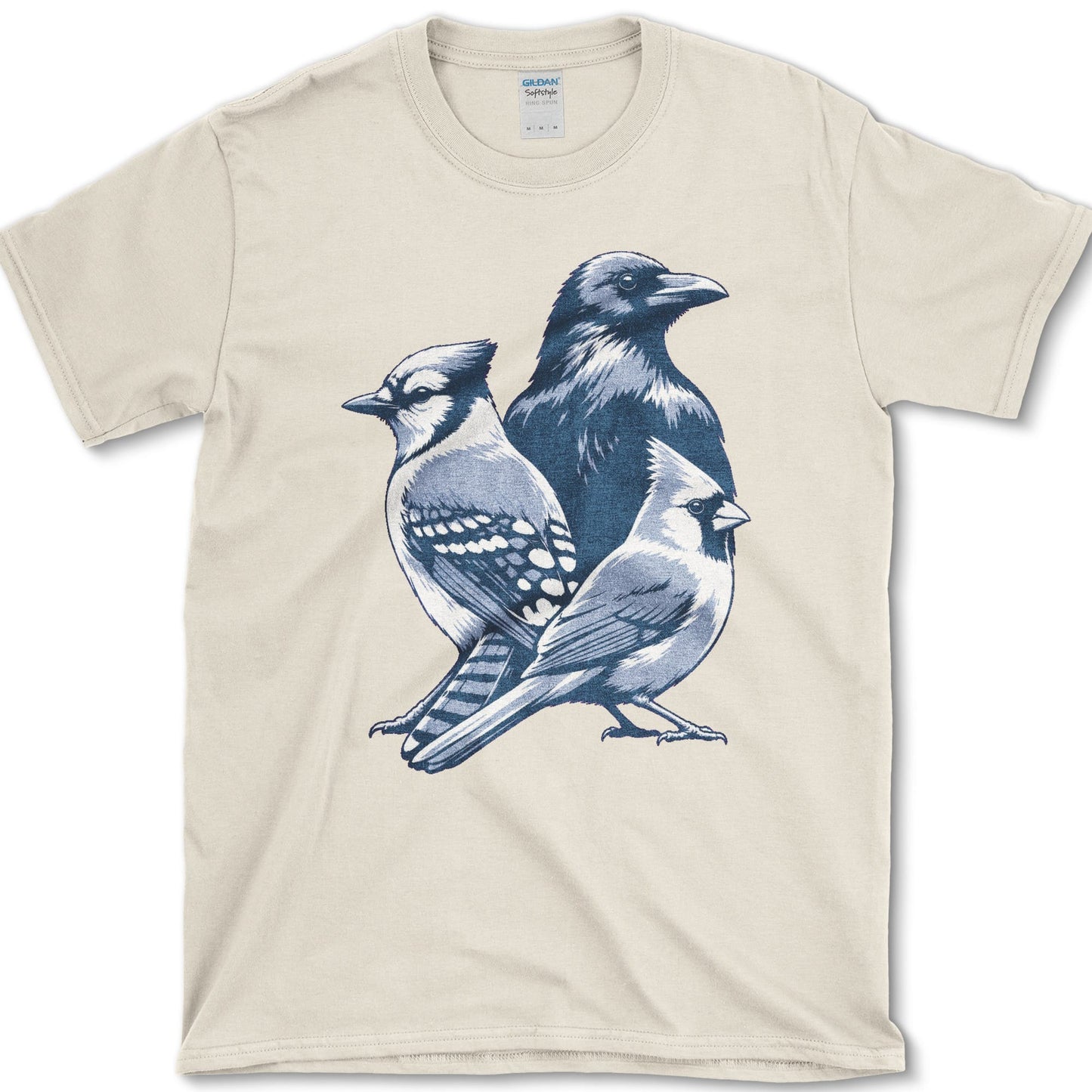 Backyard Bird Trio T-Shirt S / Natural Essential Tees