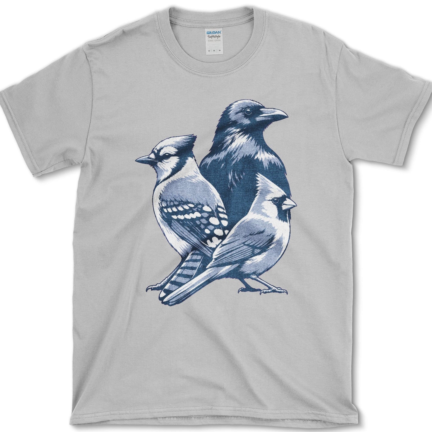 Backyard Bird Trio T-Shirt S / Sport Grey Essential Tees