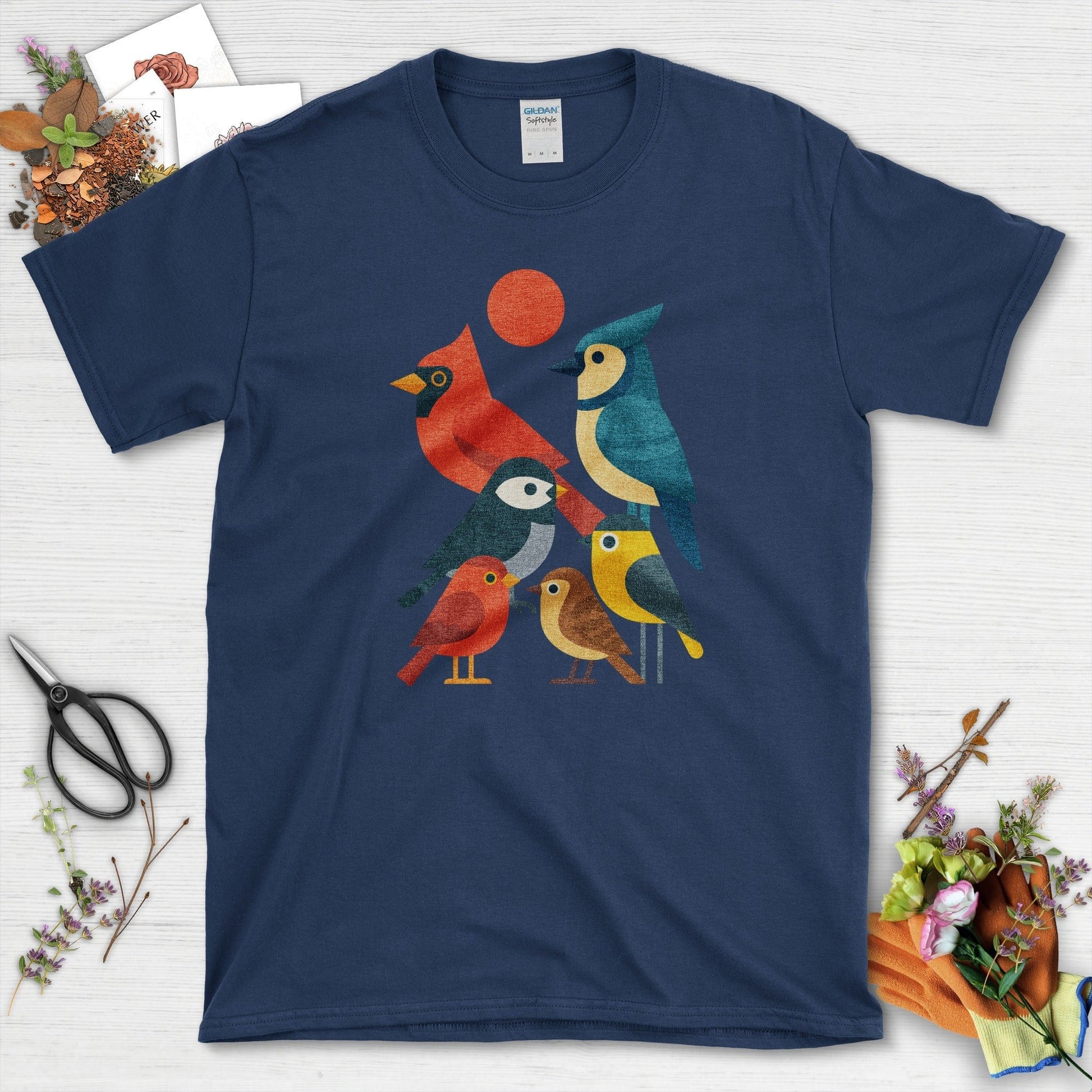 Backyard Buddies Flock Together T-Shirt T-Shirts / S / Navy Physical Item