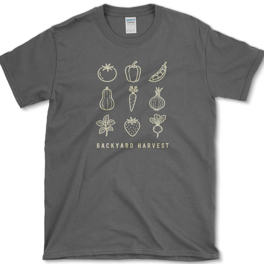 Backyard Harvest T-Shirt S / Dark Heather Essential Tees