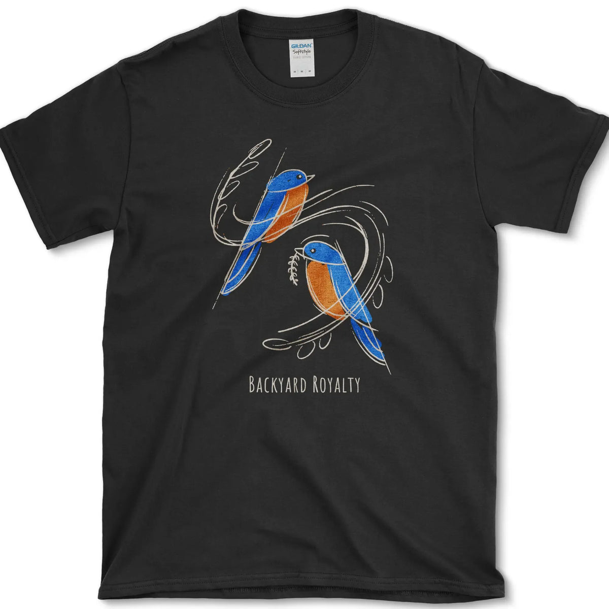 Backyard Royalty Bird T-Shirt Black / S Essential Tees