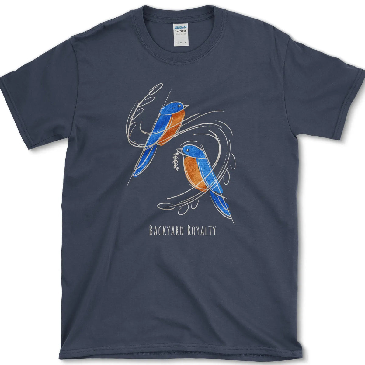 Backyard Royalty Bird T-Shirt Navy / S Essential Tees