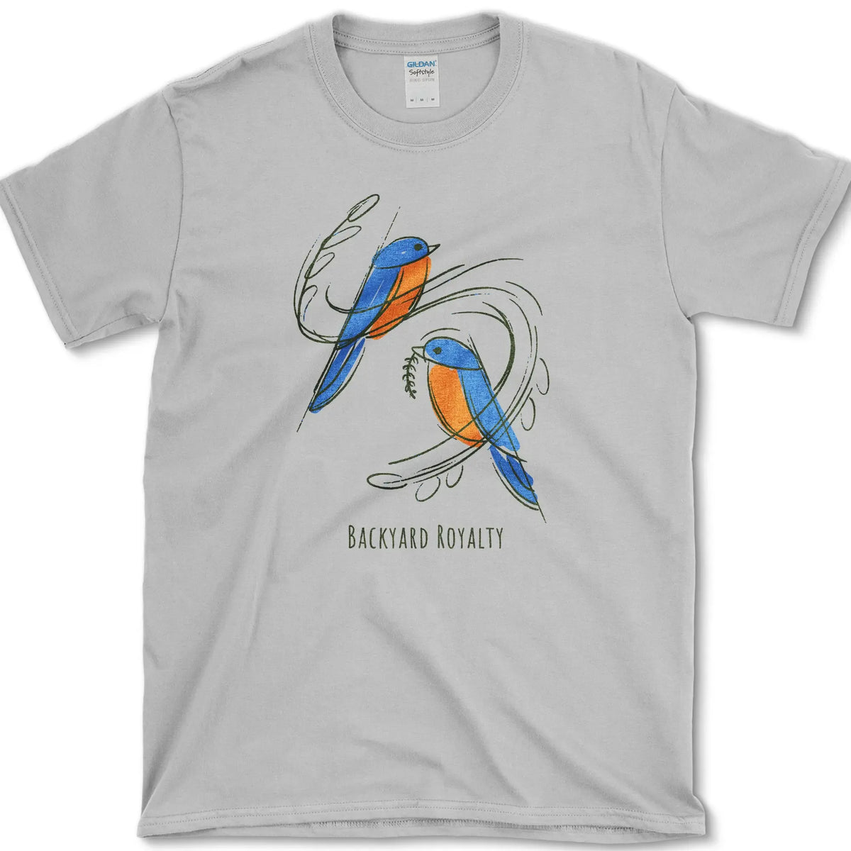 Backyard Royalty Bird T-Shirt Sport Grey / S Essential Tees