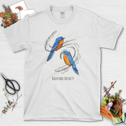 Backyard Royalty Bird T-Shirt White / S T-Shirt