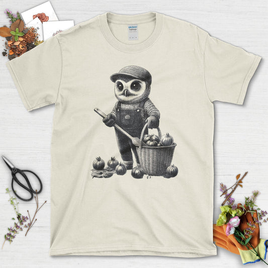 Barn Owl Gardener T-Shirt Natural / S T-Shirt