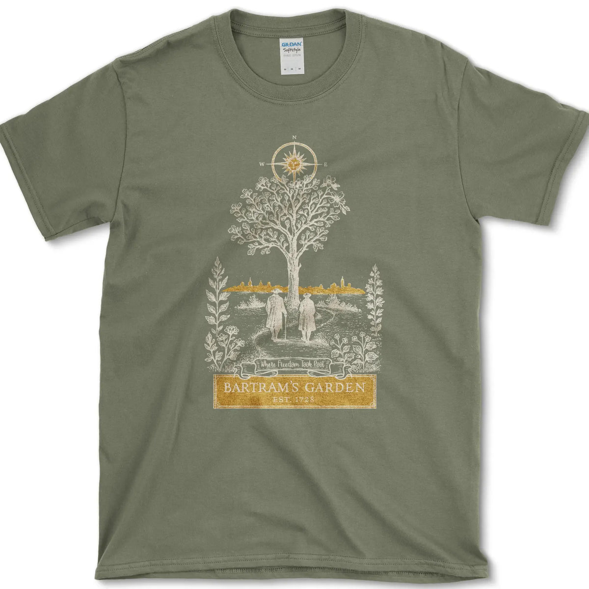 Bartram's Garden T-Shirt Military Green / S Essential Tees