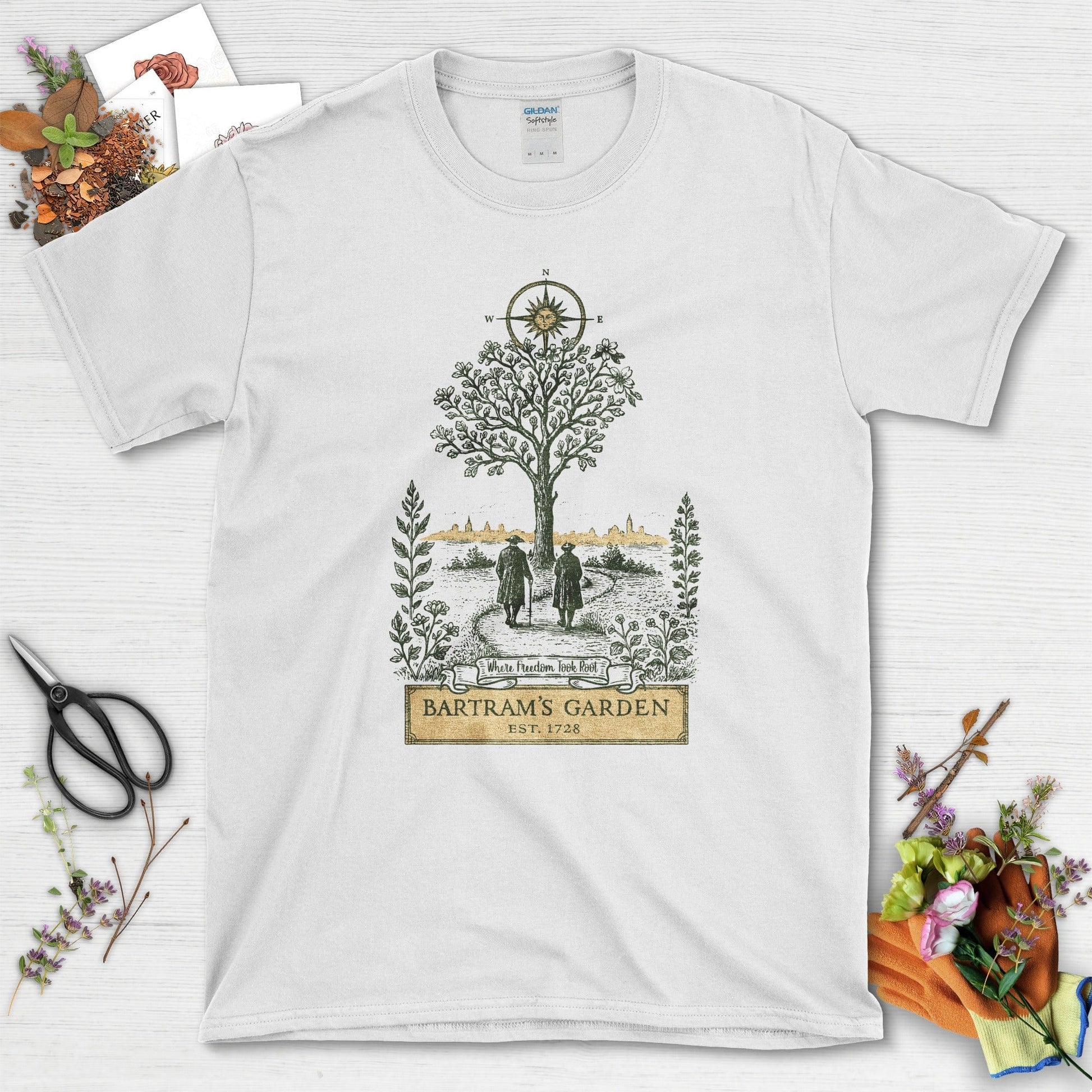 Bartram's Garden T-Shirt T-Shirts / S / White Physical Item