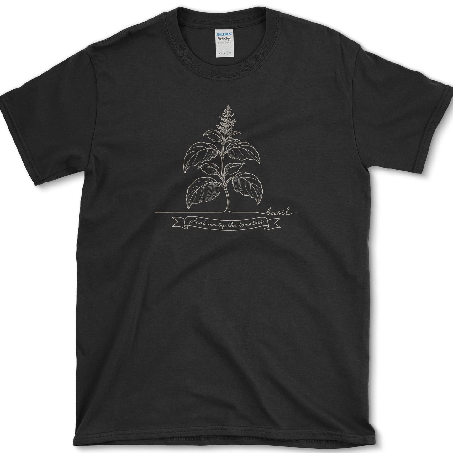Basil By Tomatoes T-Shirt S / Black Essential Tees