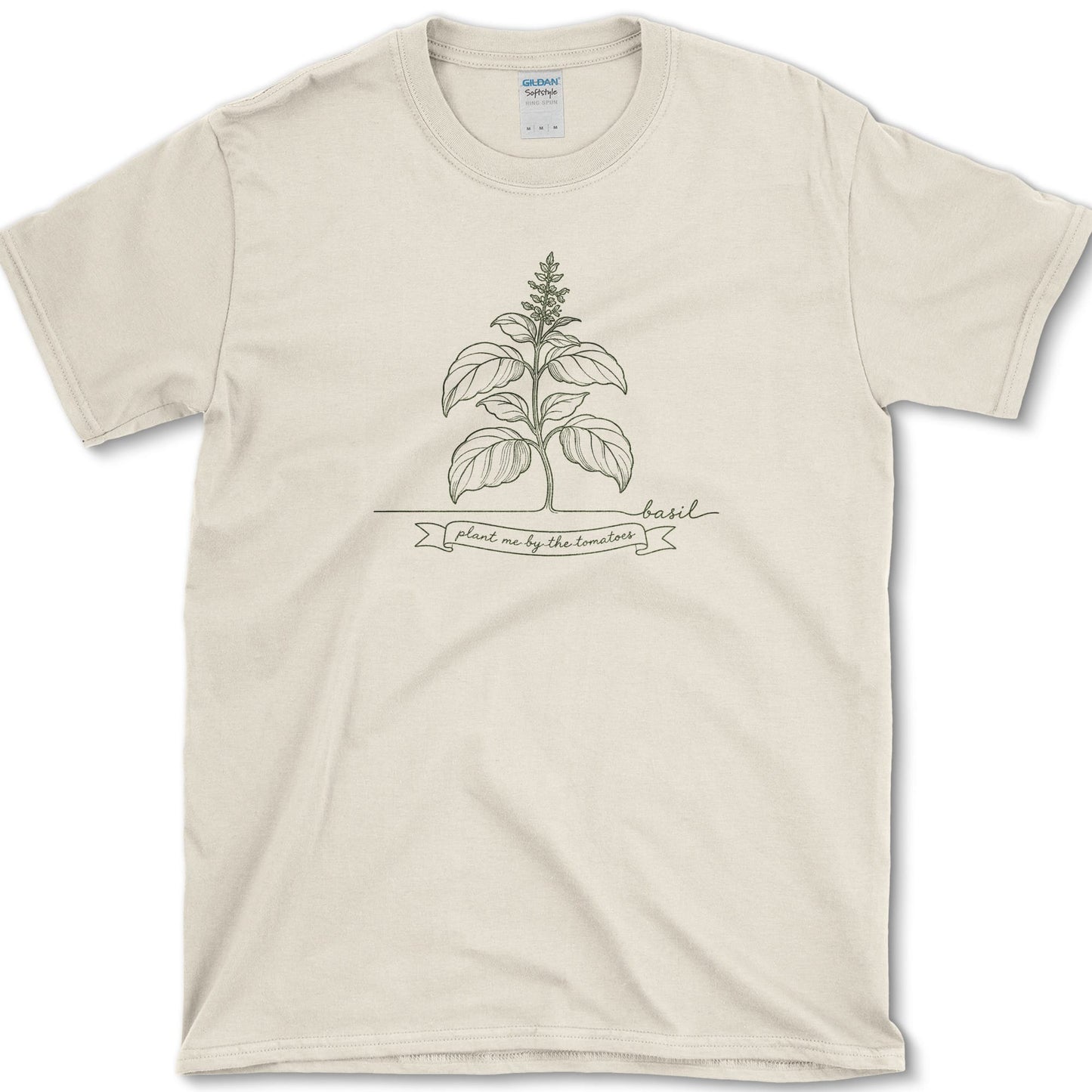 Basil By Tomatoes T-Shirt S / Natural Essential Tees