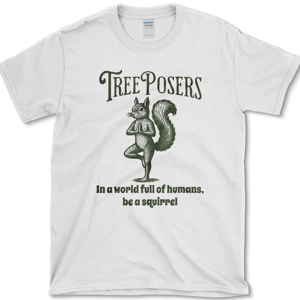 Be A Squirrel T-Shirt White / S Essential Tees